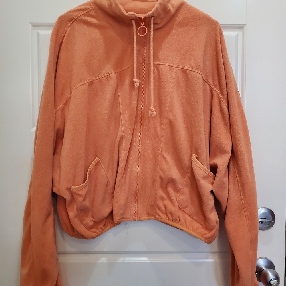 Ivory Ella Warm Orange‎ Fleece Jacket